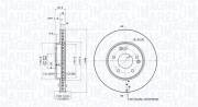 360406006901 Brzdový kotouč MAGNETI MARELLI