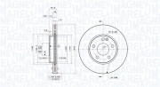 360406007201 Brzdový kotouč MAGNETI MARELLI