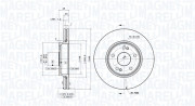 360406008601 Brzdový kotouč MAGNETI MARELLI