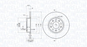 360406011401 Brzdový kotouč MAGNETI MARELLI