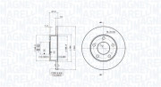 360406012801 Brzdový kotouč MAGNETI MARELLI