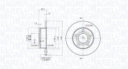 360406012901 Brzdový kotouč MAGNETI MARELLI