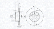 360406016301 Brzdový kotouč MAGNETI MARELLI