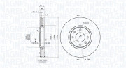 360406018601 Brzdový kotouč MAGNETI MARELLI