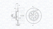 360406024201 Brzdový kotouč MAGNETI MARELLI