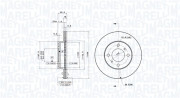 360406034301 Brzdový kotouč MAGNETI MARELLI