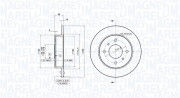 360406035701 Brzdový kotouč MAGNETI MARELLI