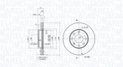 360406037301 MAGNETI MARELLI brzdový kotúč 360406037301 MAGNETI MARELLI