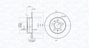 360406044301 MAGNETI MARELLI brzdový kotúč 360406044301 MAGNETI MARELLI