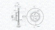 360406045401 Brzdový kotouč MAGNETI MARELLI