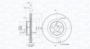 360406045501 Brzdový kotouč MAGNETI MARELLI