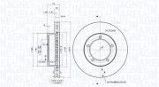 360406046701 MAGNETI MARELLI brzdový kotúč 360406046701 MAGNETI MARELLI