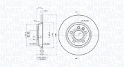 360406050401 Brzdový kotouč MAGNETI MARELLI