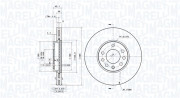 360406053801 Brzdový kotouč MAGNETI MARELLI