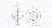 360406057001 Brzdový kotouč MAGNETI MARELLI