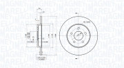 360406057901 Brzdový kotouč MAGNETI MARELLI