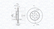 360406059801 Brzdový kotouč MAGNETI MARELLI