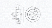 360406065401 MAGNETI MARELLI brzdový kotúč 360406065401 MAGNETI MARELLI