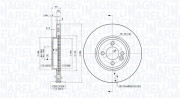 360406069300 Brzdový kotouč MAGNETI MARELLI