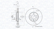 360406070301 Brzdový kotouč MAGNETI MARELLI