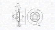 360406075401 Brzdový kotouč MAGNETI MARELLI