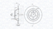 360406077500 Brzdový kotouč MAGNETI MARELLI