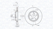 360406080501 Brzdový kotouč MAGNETI MARELLI