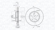 360406089501 Brzdový kotouč MAGNETI MARELLI