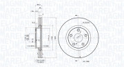 360406090801 Brzdový kotouč MAGNETI MARELLI