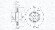 360406093001 Brzdový kotouč MAGNETI MARELLI