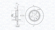 360406095001 Brzdový kotouč MAGNETI MARELLI