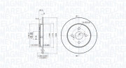 360406095101 Brzdový kotouč MAGNETI MARELLI