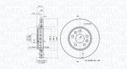 360406106901 Brzdový kotouč MAGNETI MARELLI