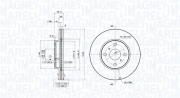 360406110801 MAGNETI MARELLI brzdový kotúč 360406110801 MAGNETI MARELLI