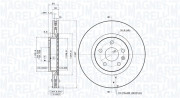 360406111101 Brzdový kotouč MAGNETI MARELLI