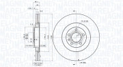 360406113501 Brzdový kotouč MAGNETI MARELLI