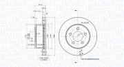 360406124301 MAGNETI MARELLI brzdový kotúč 360406124301 MAGNETI MARELLI