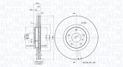 360406125701 Brzdový kotouč MAGNETI MARELLI