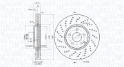 360406125901 Brzdový kotouč MAGNETI MARELLI