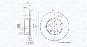 360406128201 Brzdový kotouč MAGNETI MARELLI