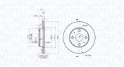 360406132201 Brzdový kotouč MAGNETI MARELLI