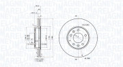 360406153101 Brzdový kotouč MAGNETI MARELLI