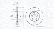 360406161401 Brzdový kotouč MAGNETI MARELLI