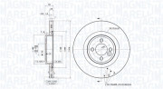 360406161501 MAGNETI MARELLI brzdový kotúč 360406161501 MAGNETI MARELLI