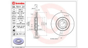 360406165901 Brzdový kotouč MAGNETI MARELLI