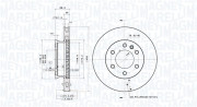 360406166001 Brzdový kotouč MAGNETI MARELLI