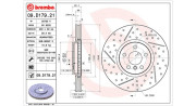 360406166801 Brzdový kotouč MAGNETI MARELLI