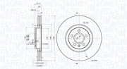 360406180401 Brzdový kotouč MAGNETI MARELLI