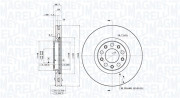 360406180501 Brzdový kotouč MAGNETI MARELLI