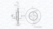 360406180701 Brzdový kotouč MAGNETI MARELLI